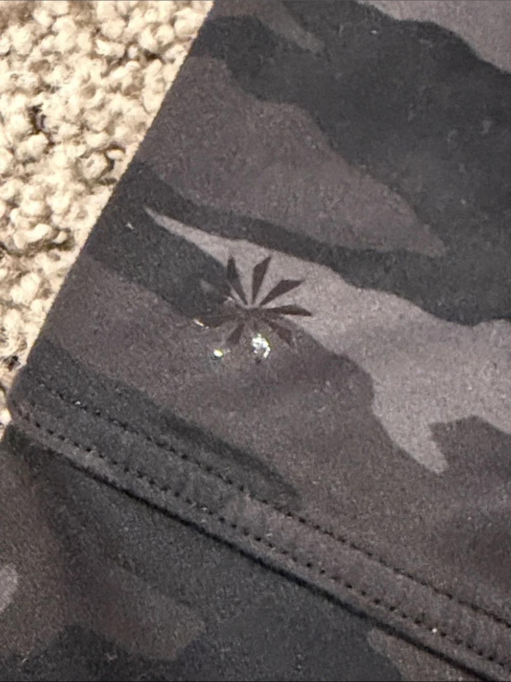 Athleta Girls Black & Gray Camo Sweat Joggers